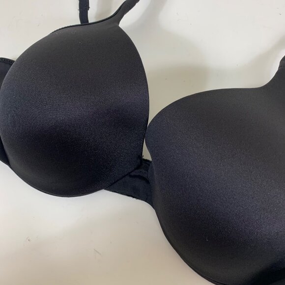 Bali One Smooth U Ultra Light Bra, Underwire T-shirt Bra Black - Size 36C - Picture 3 of 6